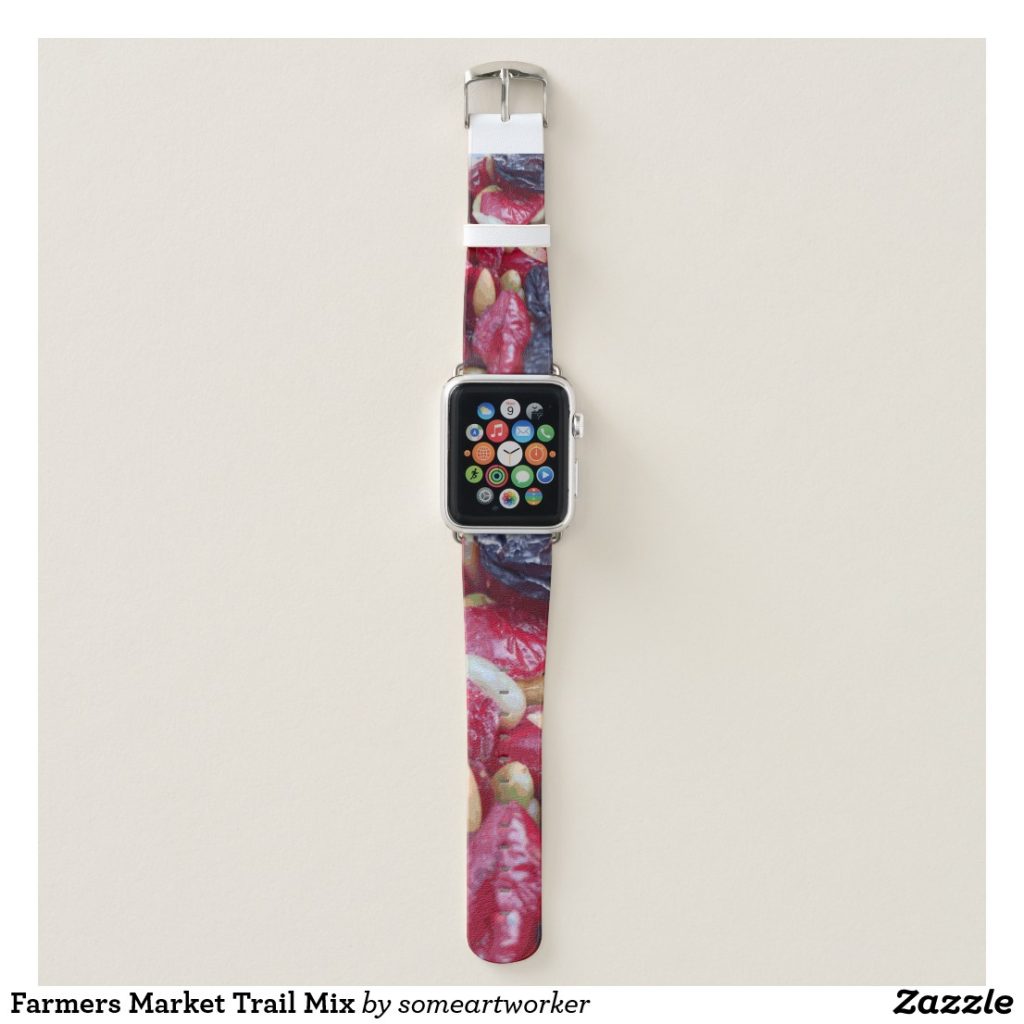 Farmers Market Trail Mix Apple Watch Band by someartworker on Zazzle