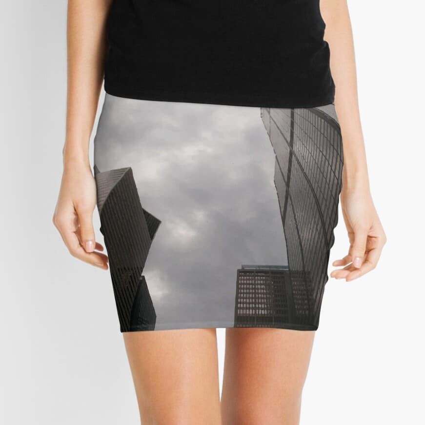 Tower in the city mini skirt on Redbubble by someartworker