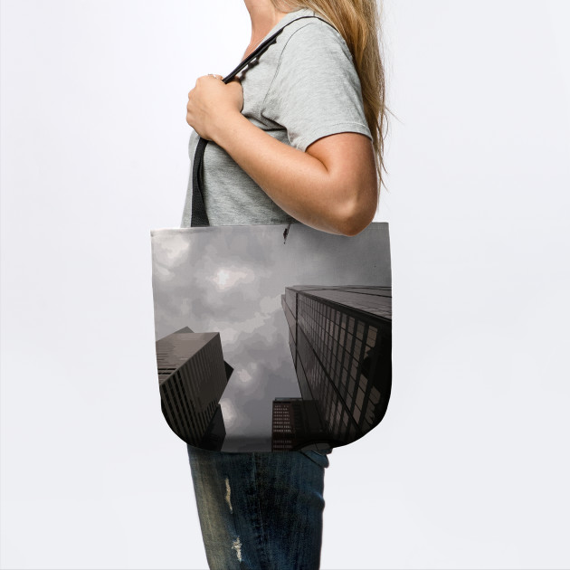 Tower in the city tote by someartworker on Teepublic
