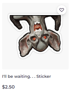 I'll be waiting. . . sticker on Redbubble by someartworker