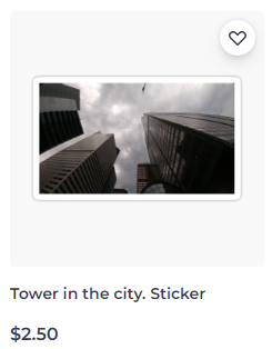 Tower in the city. sticker on Redbubble by someartworker