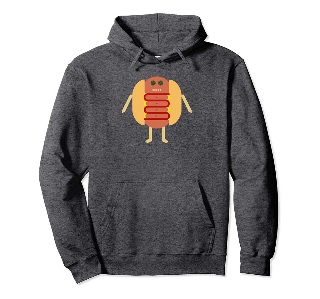 Stubby Lil Weenie dark heather pullover hoodie for Merch by Amazon by someartworker
