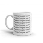 *maniacal laughter ensues* White Ceramic Coffee Mug by someartworker